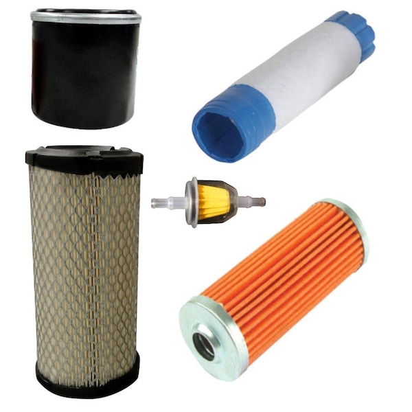 Aic Replacement Parts Maintenance Filter Kit Fits John Deere Compact Tractor Models 1026R 1023E AM101126-FILTERSKIT - main